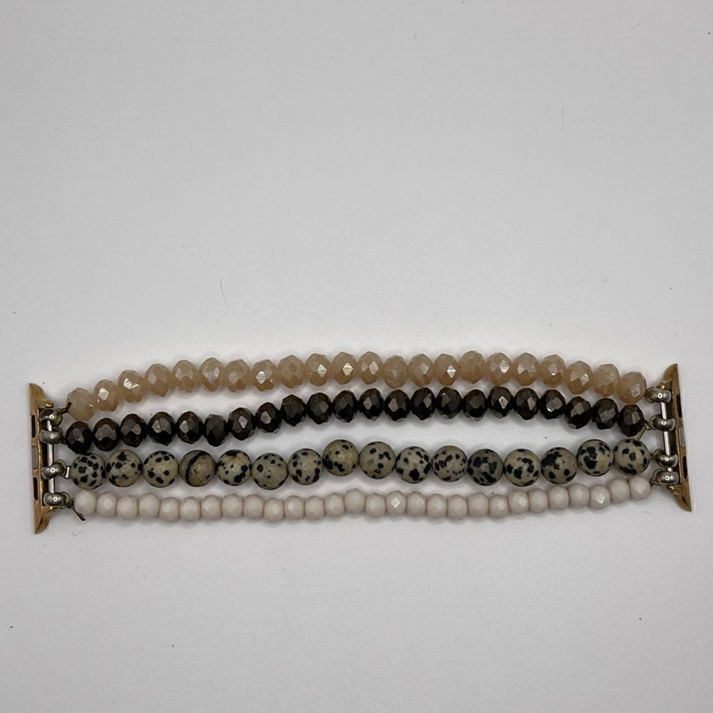 *3/$20* Beaded Apple Watch band rose gold 42/44mm